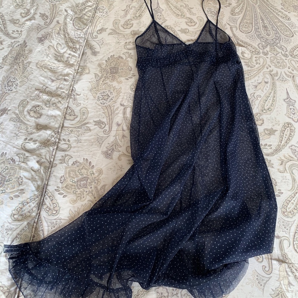 Zara Sheer Polka Dot Dress
